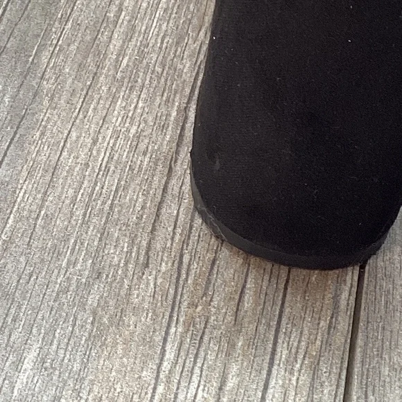 Bershka Booties Heeled Ankle Boots Zippered SIZE 6.5 Faux Suede Black Women’s - Picture 7 of 16
